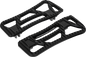 PERFORMANCE MACHINE (PM) Drifter Floorboards - Rider - Black Ops - FL 0036-1025-SMB
