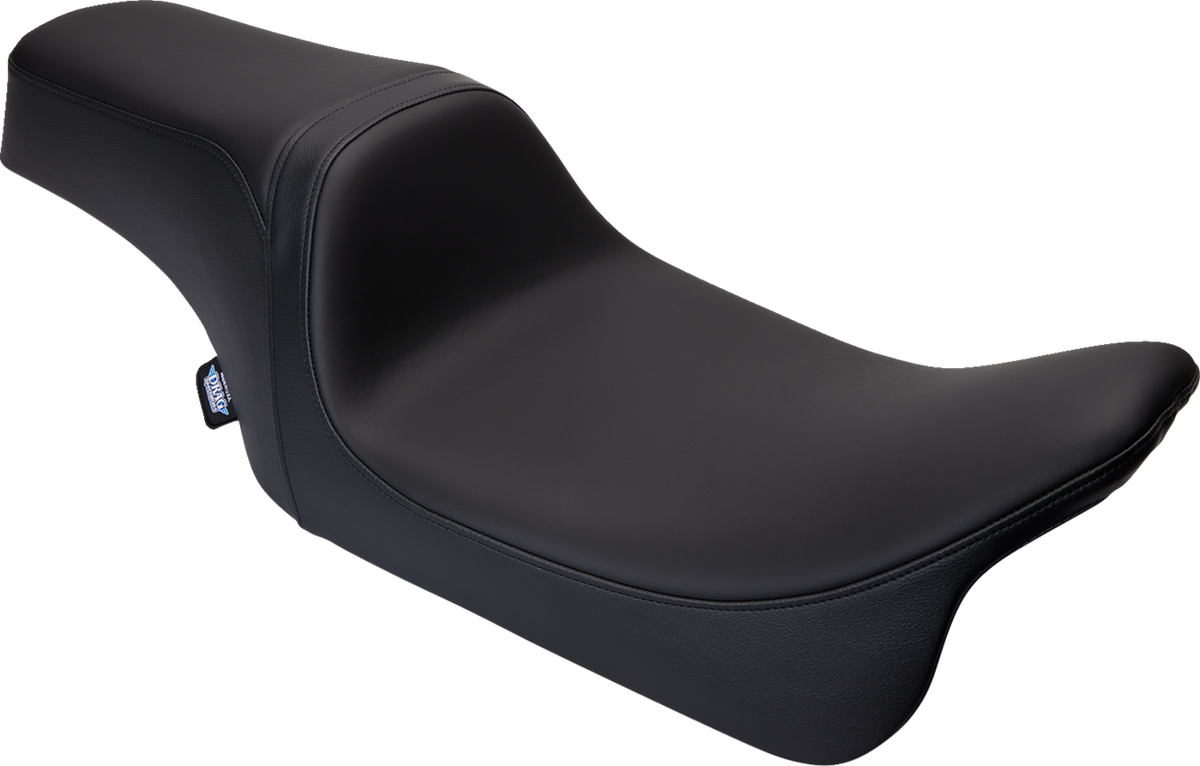 DRAG SPECIALTIES SEATS Predator 1Up Seat - Solar Leather - Black - Smooth - FLH '08-'23 08011493