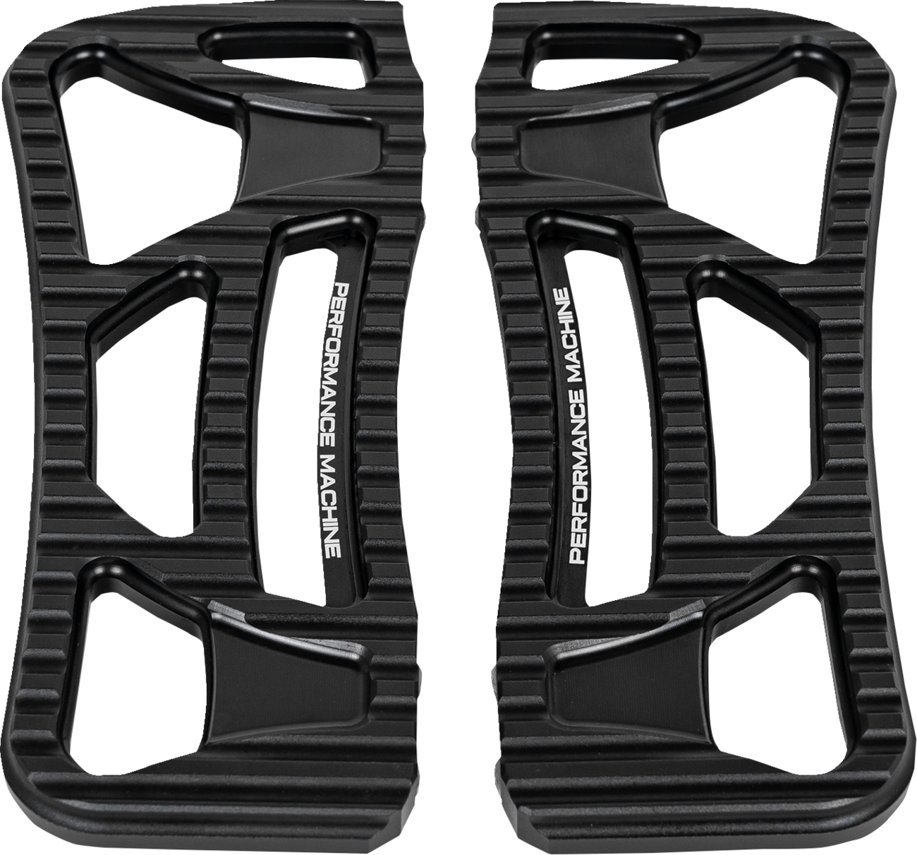 PERFORMANCE MACHINE (PM) Drifter Floorboards - Rider - Black Ops - FL 0036-1025-SMB