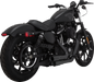 VANCE & HINES Mini Grenades Exhaust System - Matte Black 46884