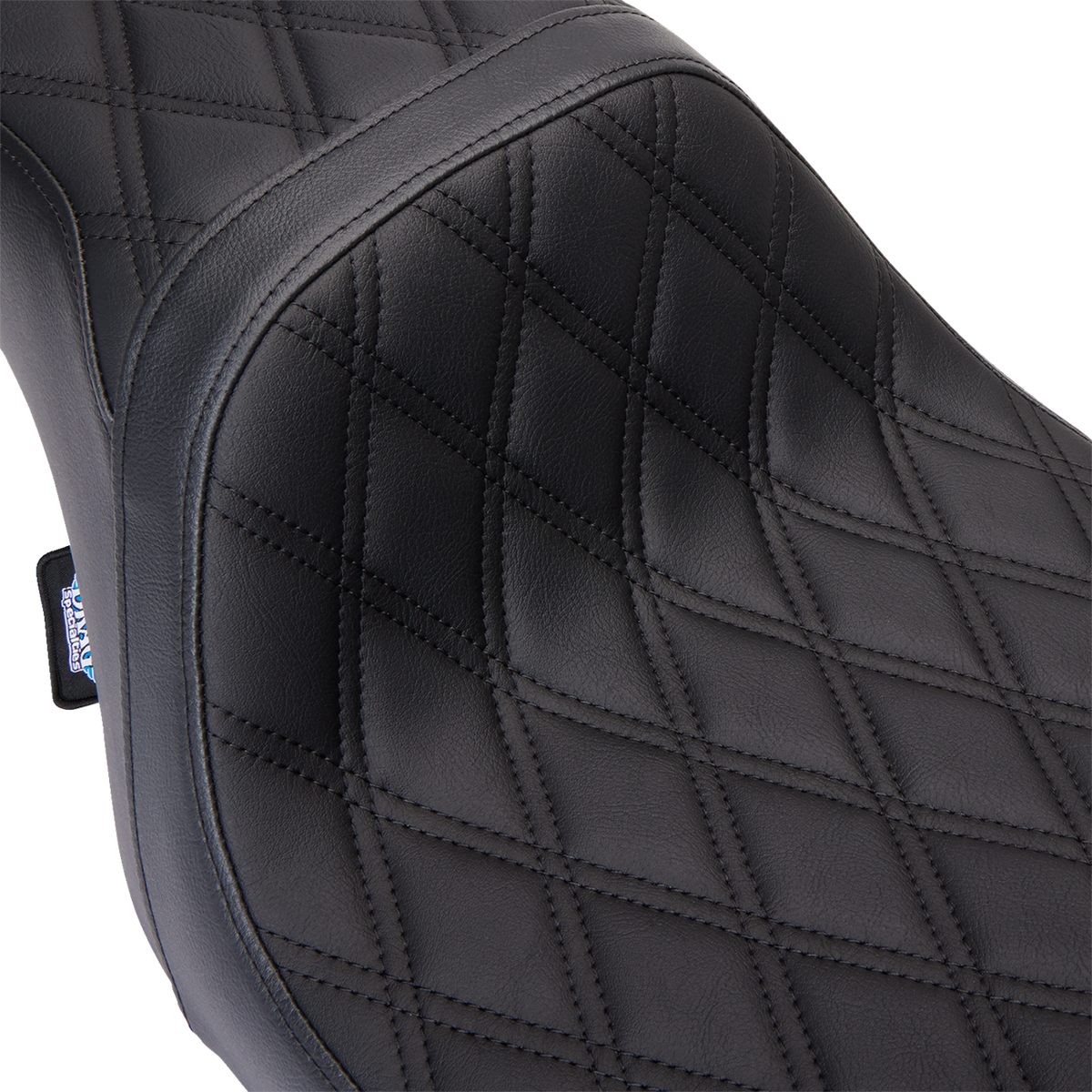 DRAG SPECIALTIES SEATS Predator 1Up Seat - Vinyl - Double Diamond Black Stitch - FLH '08-'23 0801-1483
