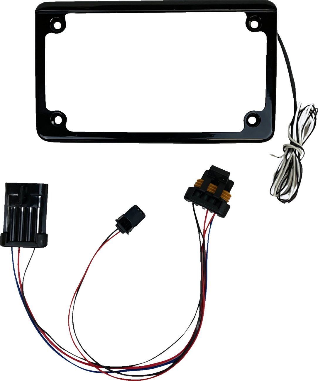 CUSTOM DYNAMICS Lighted License Plate Frame - Gloss Black - RZR CD-LPF-RZRTRAIL