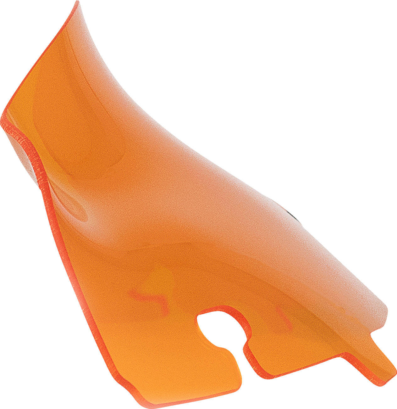 KLOCK WERKS Kolor Flare® Windshield - 4" - Orange - '14-'25 FLH/FLHT/FLHX KWW-01-0675