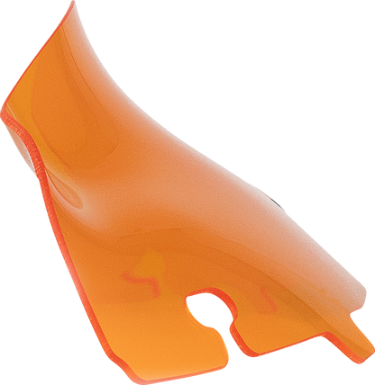 KLOCK WERKS Kolor Flare® Windshield - 4" - Orange - '14-'25 FLH/FLHT/FLHX KWW-01-0675