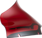 KLOCK WERKS Kolor Flare® Windshield - 9" - Red - '15-'25 FLTR KWW-01-0670