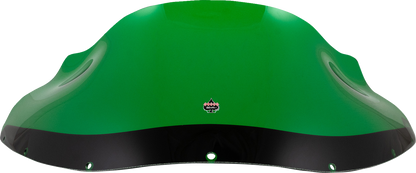 KLOCK WERKS Kolor Flare® Windshield - 9" - Green - FXRP KWW-02-0613
