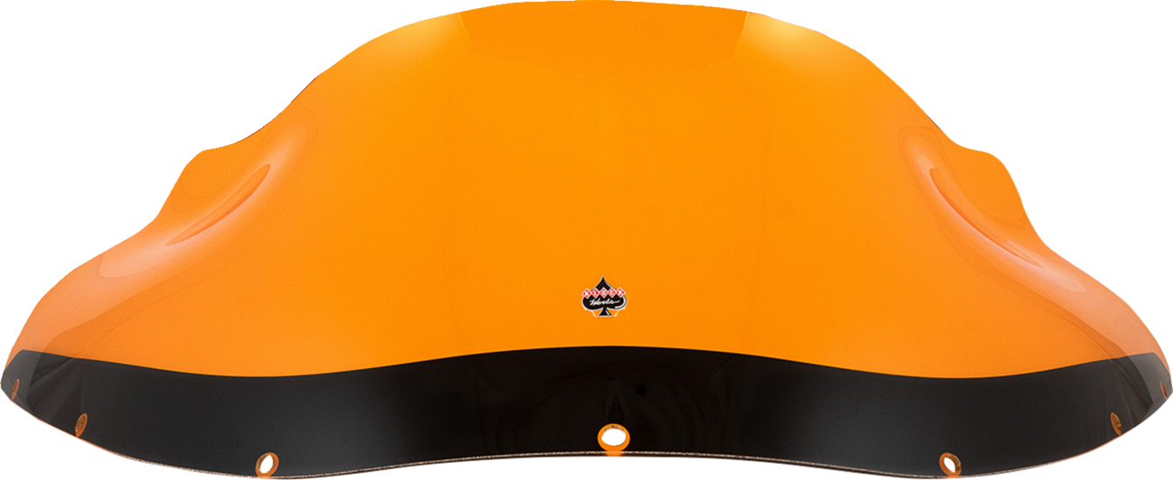 KLOCK WERKS Kolor Flare® Windshield - 9" - Orange - FXRP KWW-02-0612