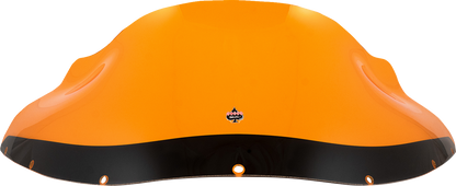 KLOCK WERKS Kolor Flare® Windshield - 9" - Orange - FXRP KWW-02-0612