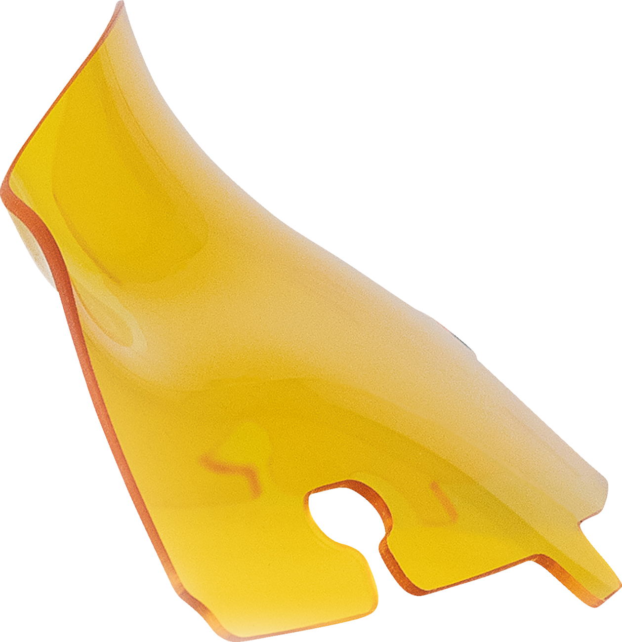 KLOCK WERKS Kolor Flare® Windshield - 4" - Yellow - '14-'25 FLH/FLHT/FLHX KWW-01-0676