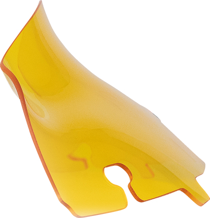 KLOCK WERKS Kolor Flare® Windshield - 4" - Yellow - '14-'25 FLH/FLHT/FLHX KWW-01-0676