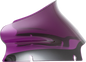 KLOCK WERKS Kolor Flare® Windshield - 6" - Purple - '15-'25 FLTR KWW-01-0666