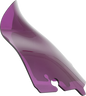 KLOCK WERKS Kolor Flare® Windshield - 6-1/2" - Purple - '14-'25 FLH/FLHT/FLHX KWW-01-0687