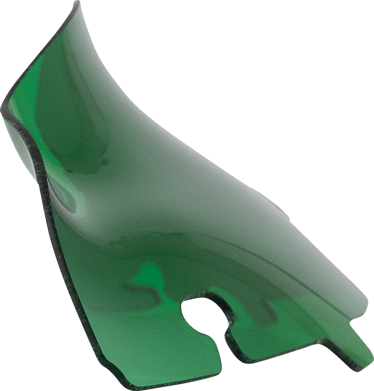 KLOCK WERKS Kolor Flare® Windshield - 4" - Green - '14-'25 FLH/FLHT/FLHX KWW-01-0678
