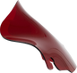KLOCK WERKS Kolor Flare® Windshield - 6-1/2" - Red - '96-'13 FLHT/FLHX KWW-01-0697