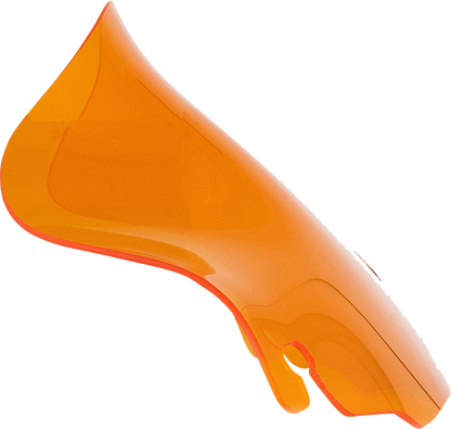 KLOCK WERKS Kolor Flare® Windshield - 6-1/2" - Orange - '96-'13 FLHT/FLHX KWW-01-0695