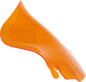 KLOCK WERKS Kolor Flare® Windshield - 6-1/2" - Orange - '96-'13 FLHT/FLHX KWW-01-0695