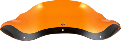 KLOCK WERKS Kolor Flare® Windshield - 8" - Orange - '98-'13 FLTR KWW-01-0689