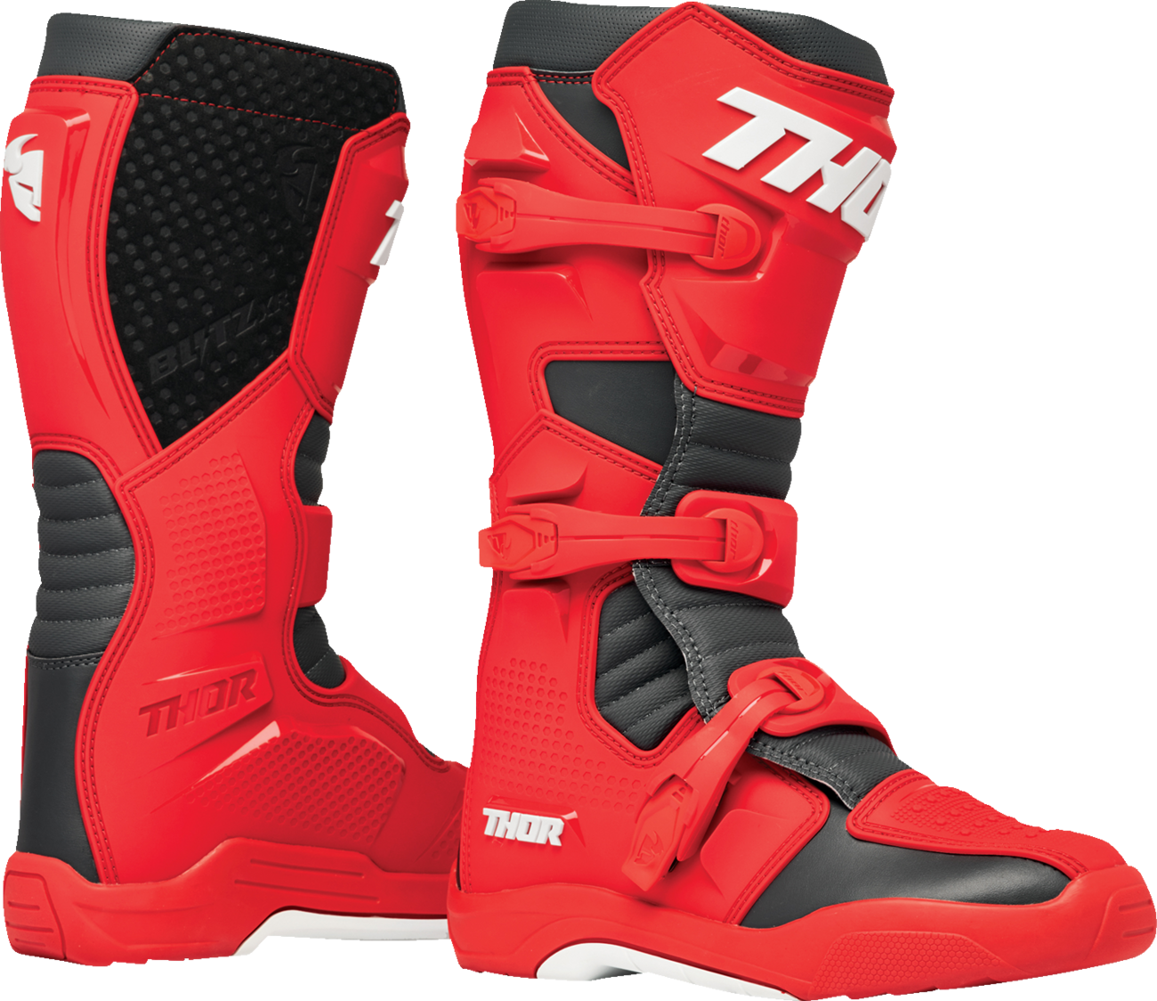 THOR Blitz XR Boots - Red/Charcoal - US 13 3410-3115