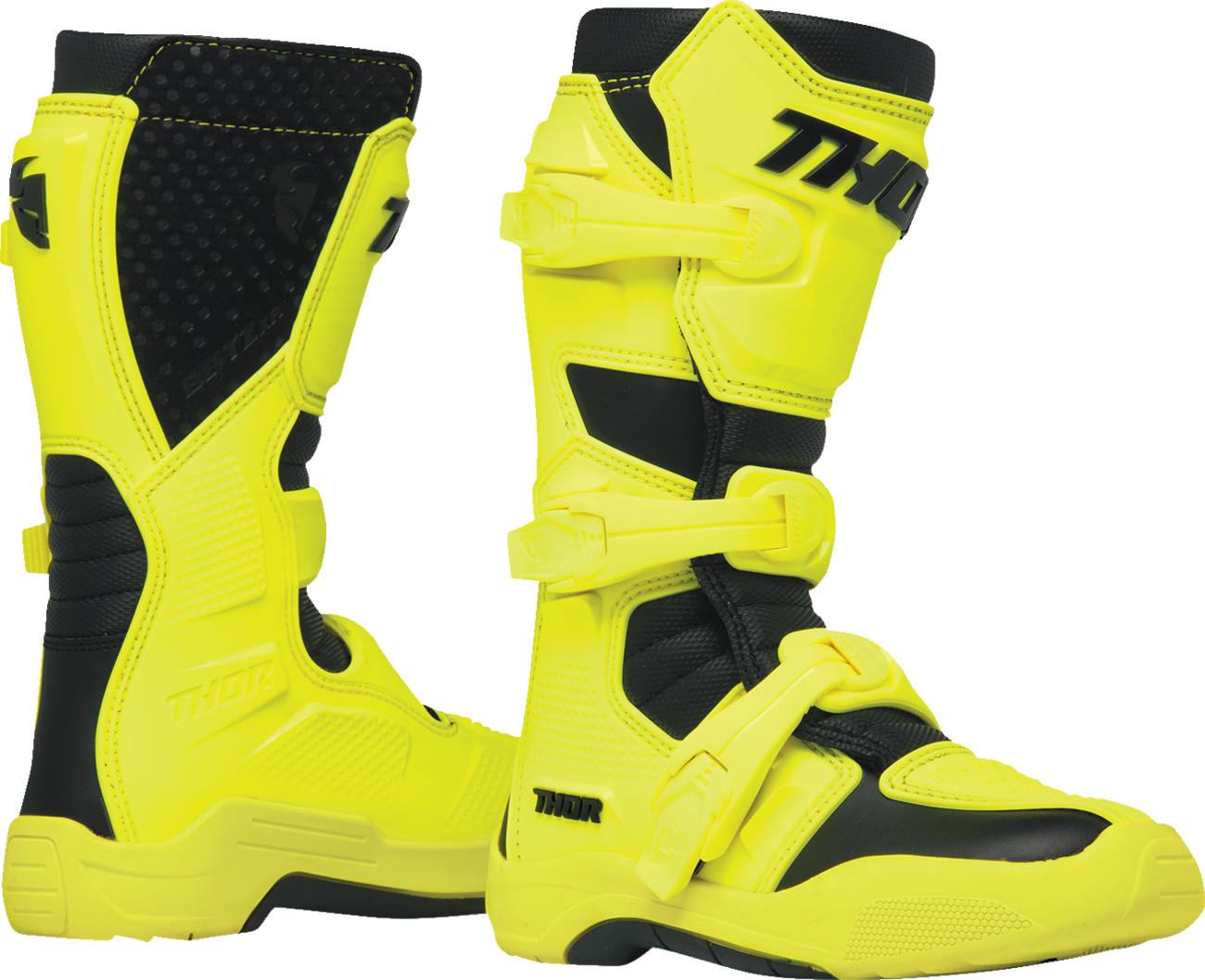 THOR Youth Blitz XR Boots - Acid/Black - US 4 3411-0762