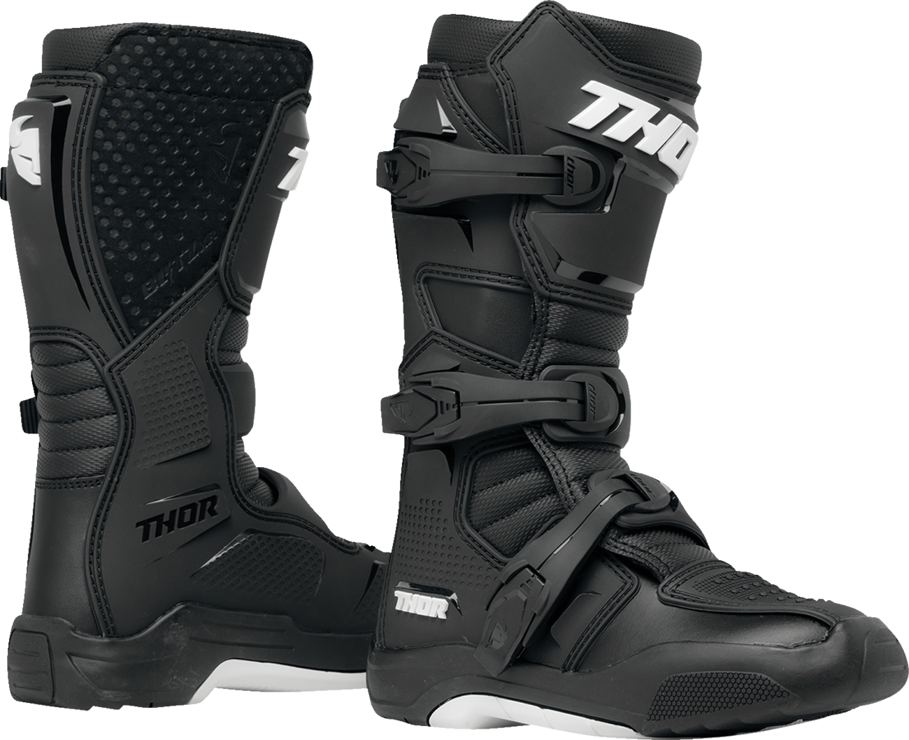 THOR Youth Blitz XR Boots - Black/White - US 5 3411-0728