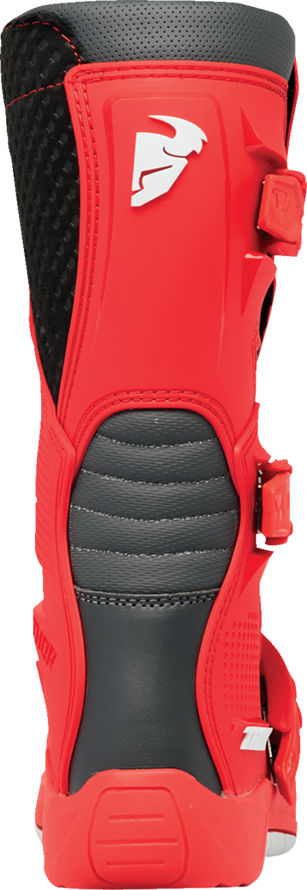 THOR Youth Blitz XR Boots - Red/Charcoal - US 6 3411-0757