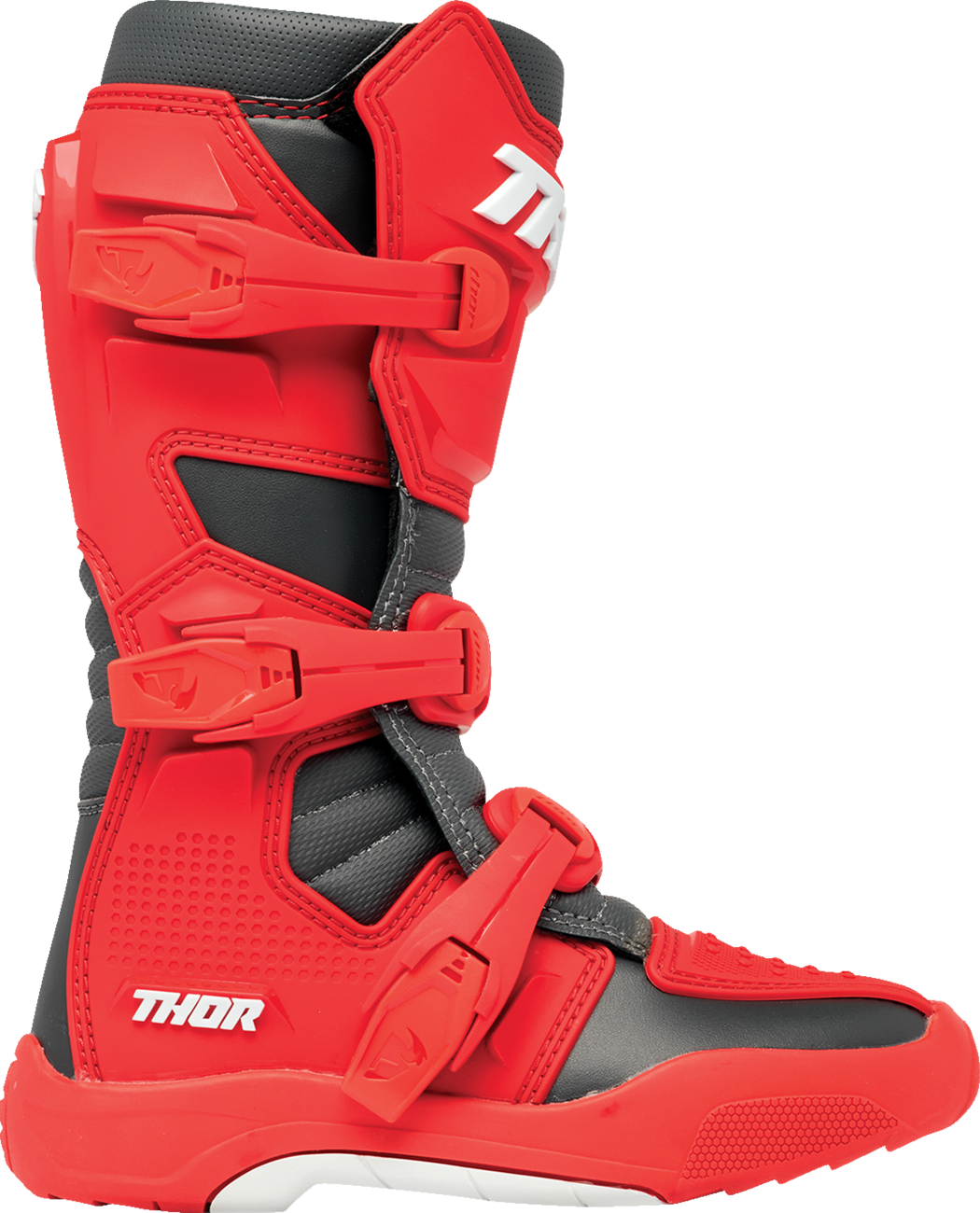 THOR Youth Blitz XR Boots - Red/Charcoal - US 6 3411-0757