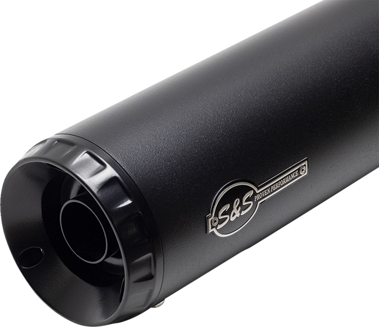 S&S CYCLE 2-into-1 Grand National Exhaust System - Black - Race Only 4111-266-R