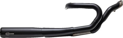 S&S CYCLE 2-into-1 Grand National Exhaust System - Black - Race Only 4111-266-R