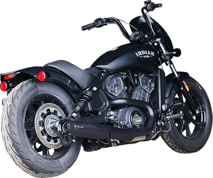 S&S CYCLE 2-into-1 Grand National Exhaust System - Black - Race Only 4111-266-R