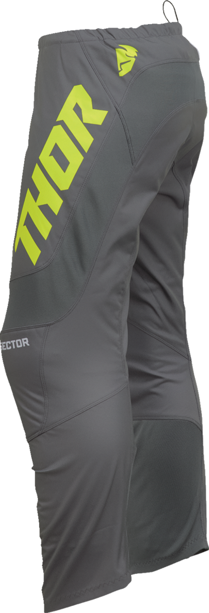 THOR Youth Sector Checker Pants - Gray/Acid - US 26 2903-2437