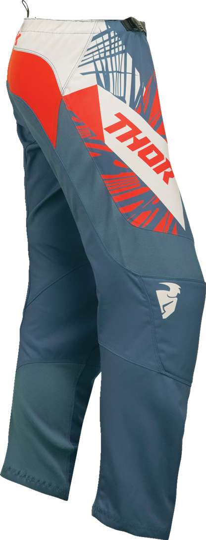 THOR Women's Sector Split Pants - Blue Steel/Vintage White - US 9/10 2902-0345