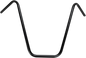 EMGO 7/8" Chopper Handlebar - Ape Hanger - 18" - Black 23-12537B