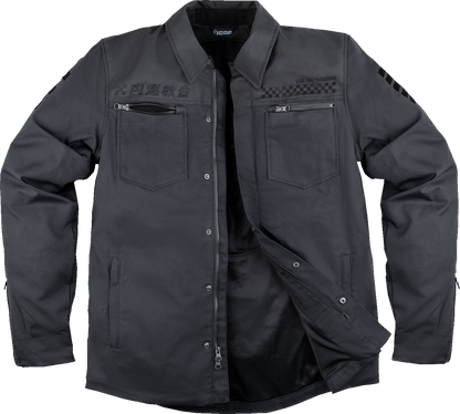 ICON Upstate Canvas National™ Jacket - Black - Small 2820-6560