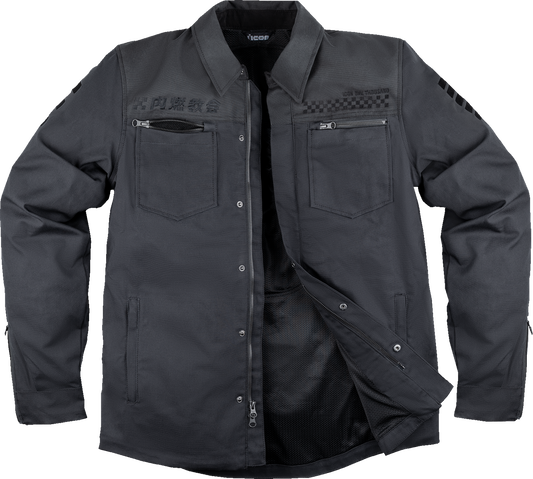 ICON Upstate Canvas National™ Jacket - Black - Small 2820-6560
