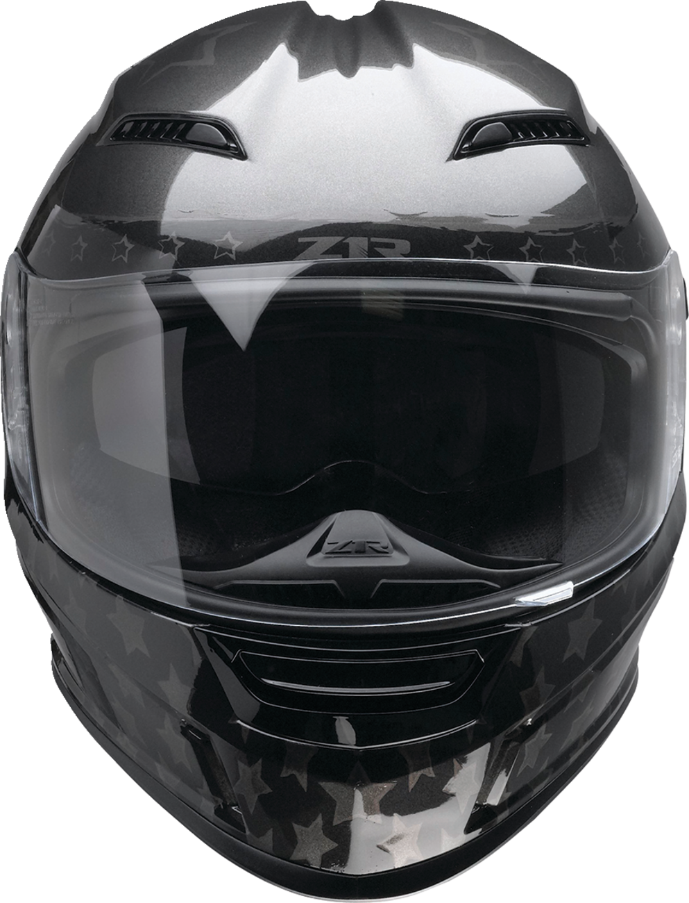 Z1R Jackal Helmet Patriot Stealth XS with Anti-Fog Shield and Drop-Down Sun Visor