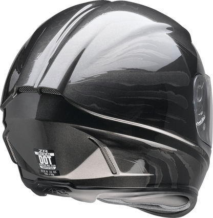 Z1R Jackal Helmet Patriot Stealth XS with Anti-Fog Shield and Drop-Down Sun Visor