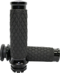 AVON GRIPS Diamond Contour Grips - Black - TBW DIA-65-ANO-FLY