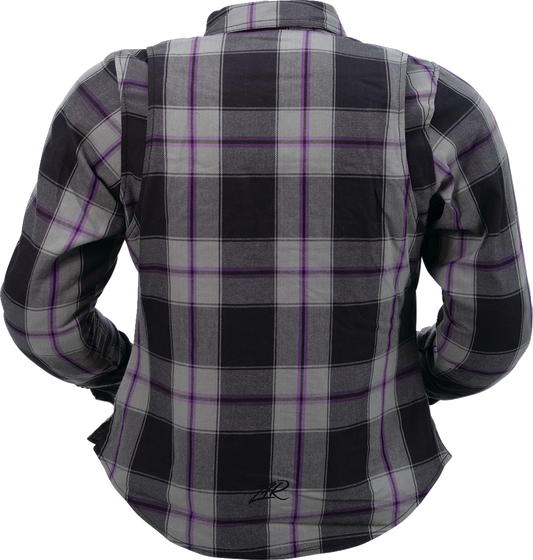 Z1R Women's Ashwood Flannel - Purple - Small 3041-0677