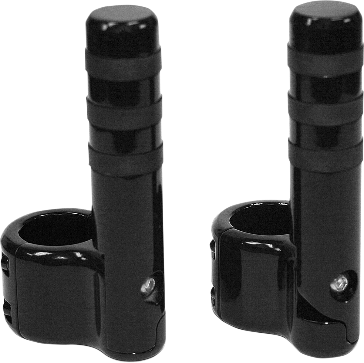 LINDBY Clamp-On 3-Band Foot Peg - Black BL715