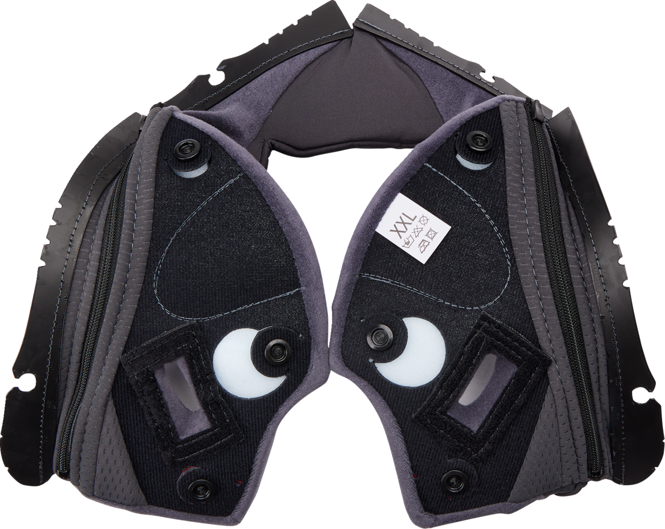 AGV Pista GP RR Cheek Pads - Gray/Cyan - 2XL 201850005623G2X
