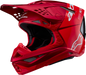 ALPINESTARS Supertech M10 Helmet - Flood - MIPS® - Red Fluo/Red - Small 8301023-3003-S