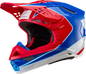 ALPINESTARS Supertech M10 Helmet - Aeon - MIPS® - Gloss Bright Red/Blue - Medium 8301923-3017-M