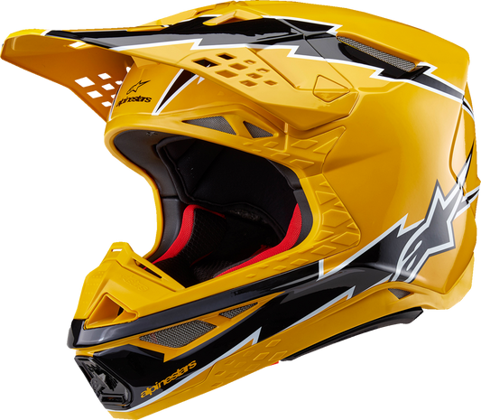 ALPINESTARS Supertech M10 Helmet - Ampress - MIPS® - Gloss Black/Yellow - 2XL 8300823-1414-2X
