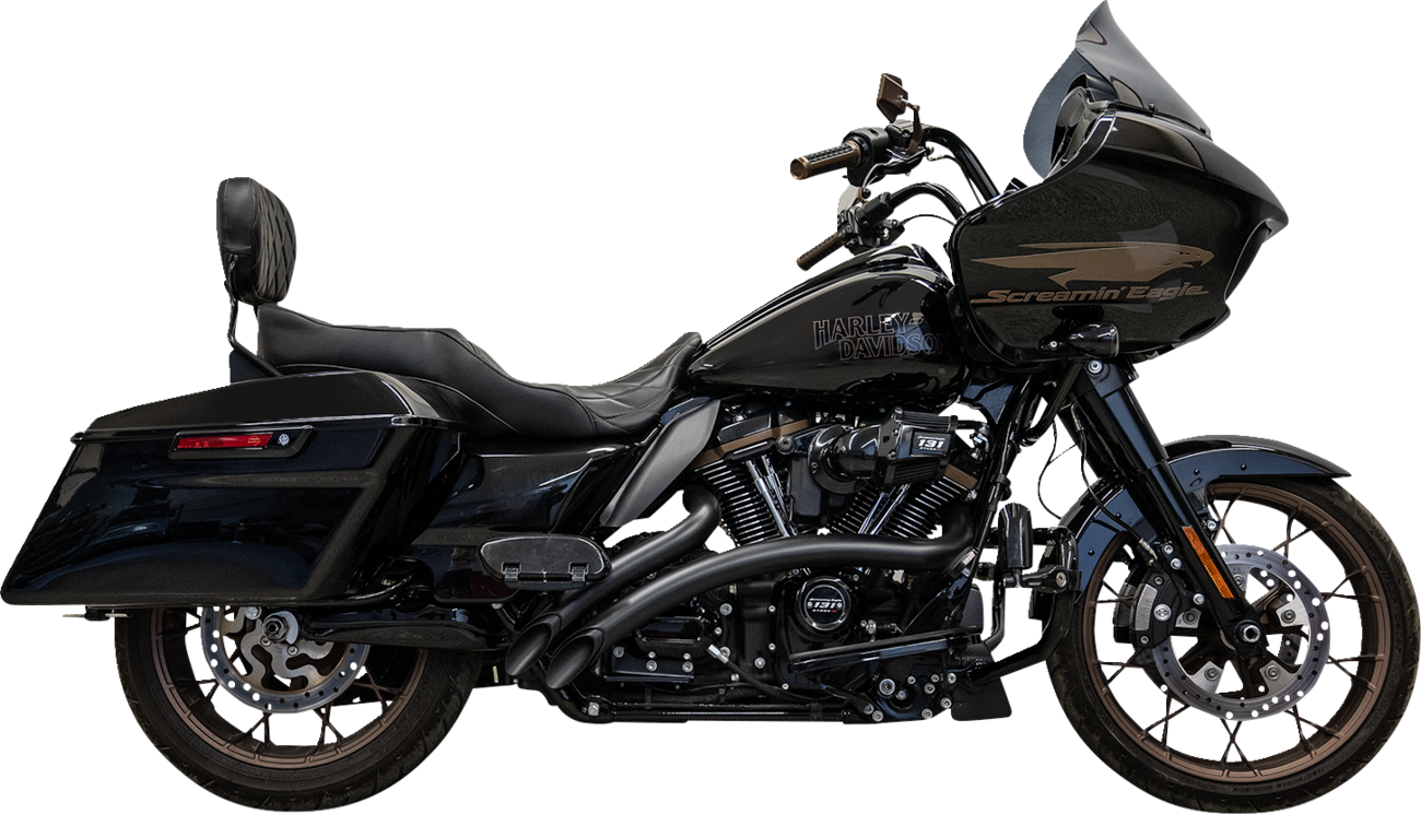 BASSANI XHAUST Sweeper Radial Exhaust System with Heat Shields - Black 1F21FB