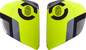 ARAI HELMETS Vas-V Side Pods - Face - Fluorescent Yellow 025726