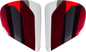 ARAI HELMETS Vas-V Side Pods - Snake - Red 025729