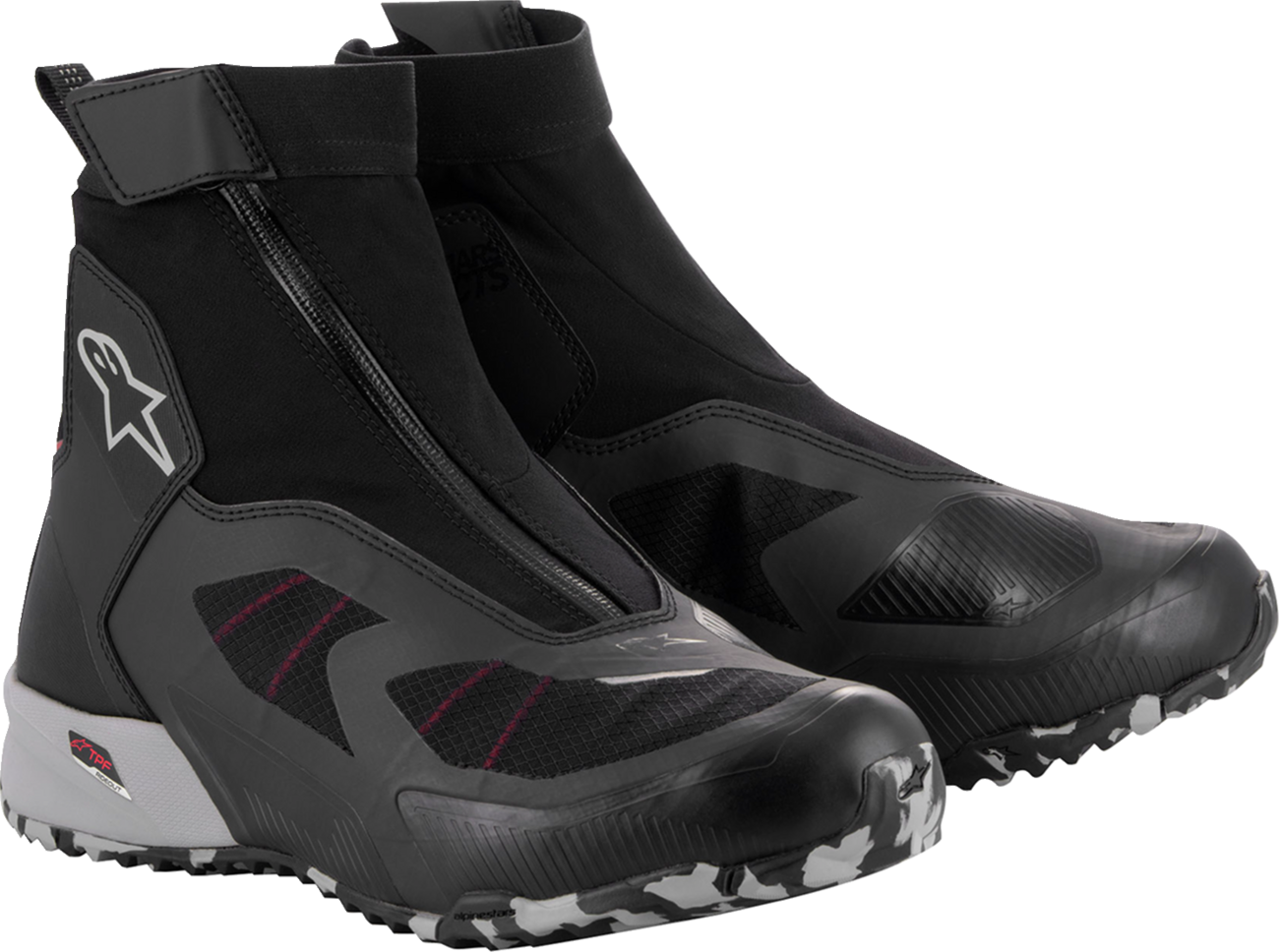 ALPINESTARS CR-8 Gore-Tex® Shoes - Black/Grey/Red - US 10.5 / EU 43.5 2338224122210.5