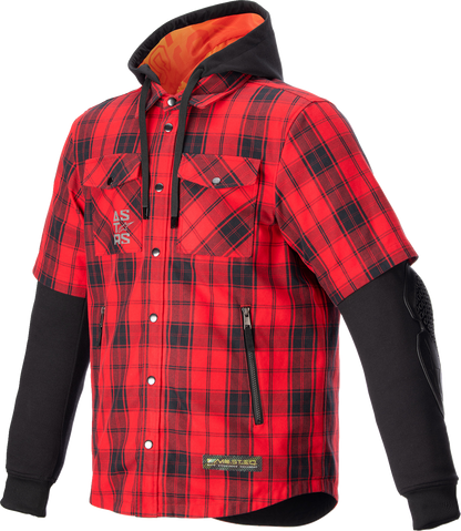 ALPINESTARS MO.ST.EQ Tartan Jacket - Red/Black - Large 4300424-3136-L