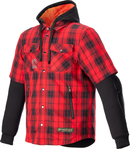 ALPINESTARS MO.ST.EQ Tartan Jacket - Red/Black - Large 4300424-3136-L