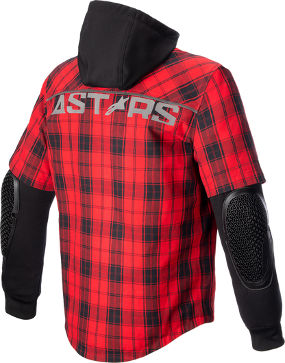ALPINESTARS MO.ST.EQ Tartan Jacket - Red/Black - Large 4300424-3136-L